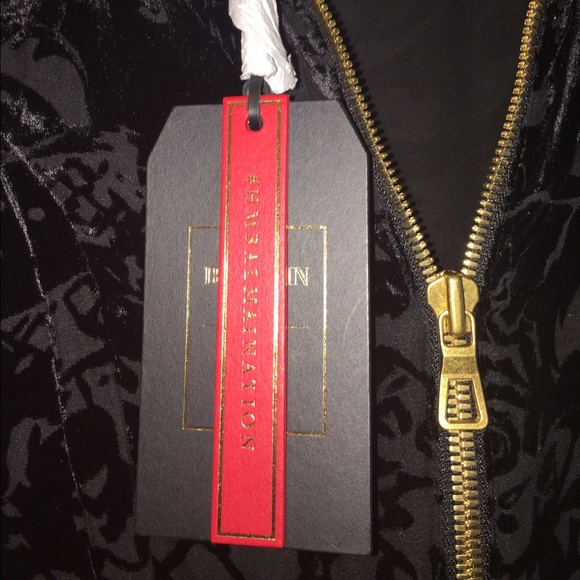 BALMAIN X. H&M BLACK LONG SLEEVE VELVET DRESS🔥 - Picture 3 of 6