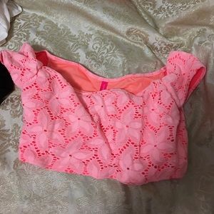 Swim crop top