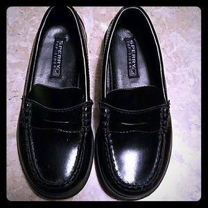 Boys dressy leather Sperrys