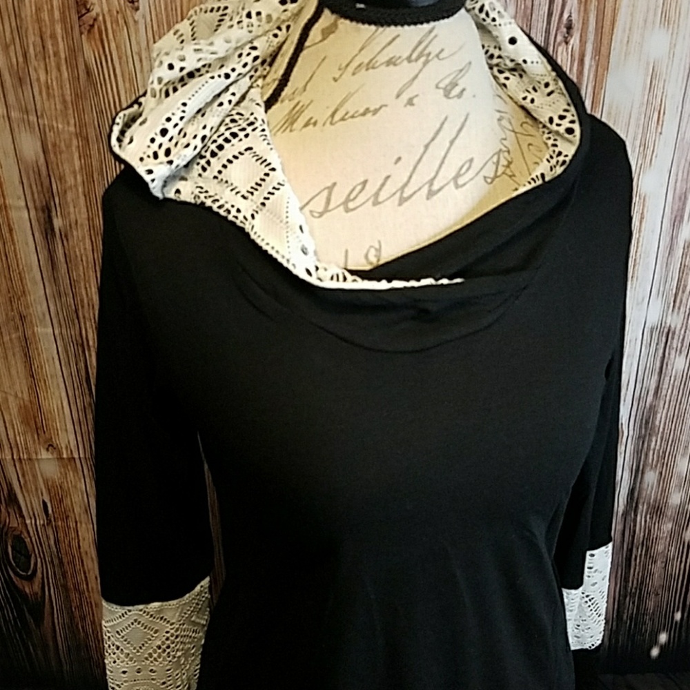Lace Detail Hoodie