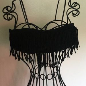 black bikini top