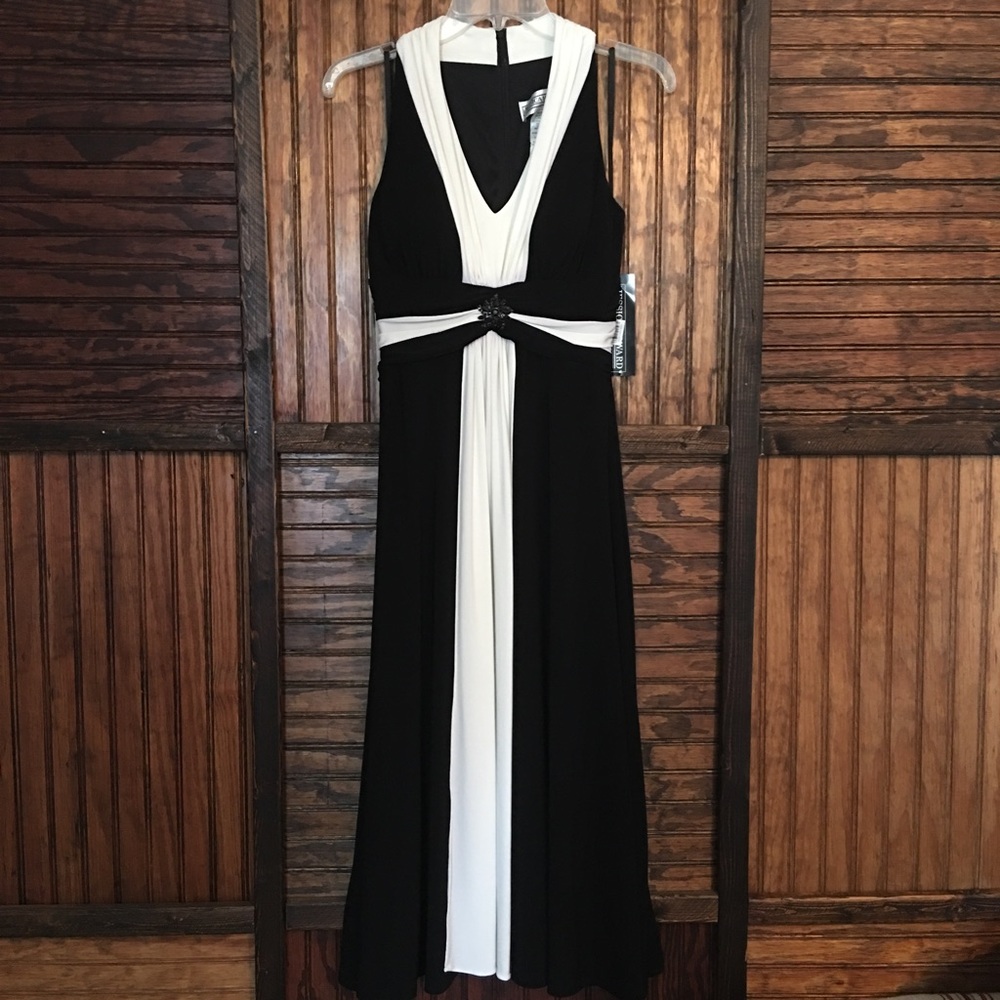 Black and Ivory Cocktail dress size 6