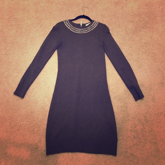 Michael Kors grey sweater dress with sparkle - Picture 1 of 4