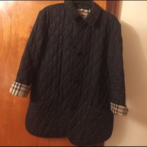 Authentic quilted black Burberry jacket