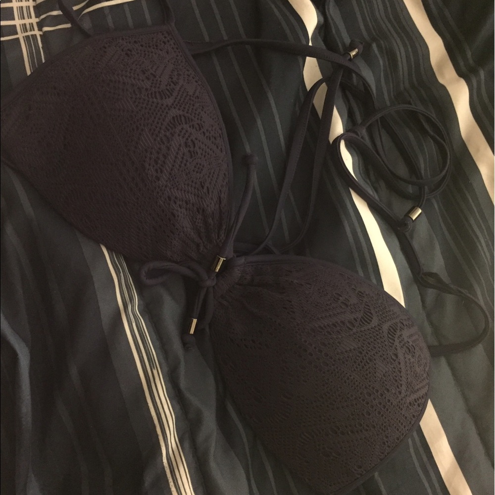 Navy blue bikini top