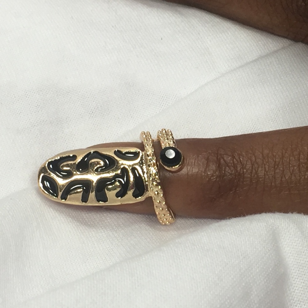 Leopard Nail Ring