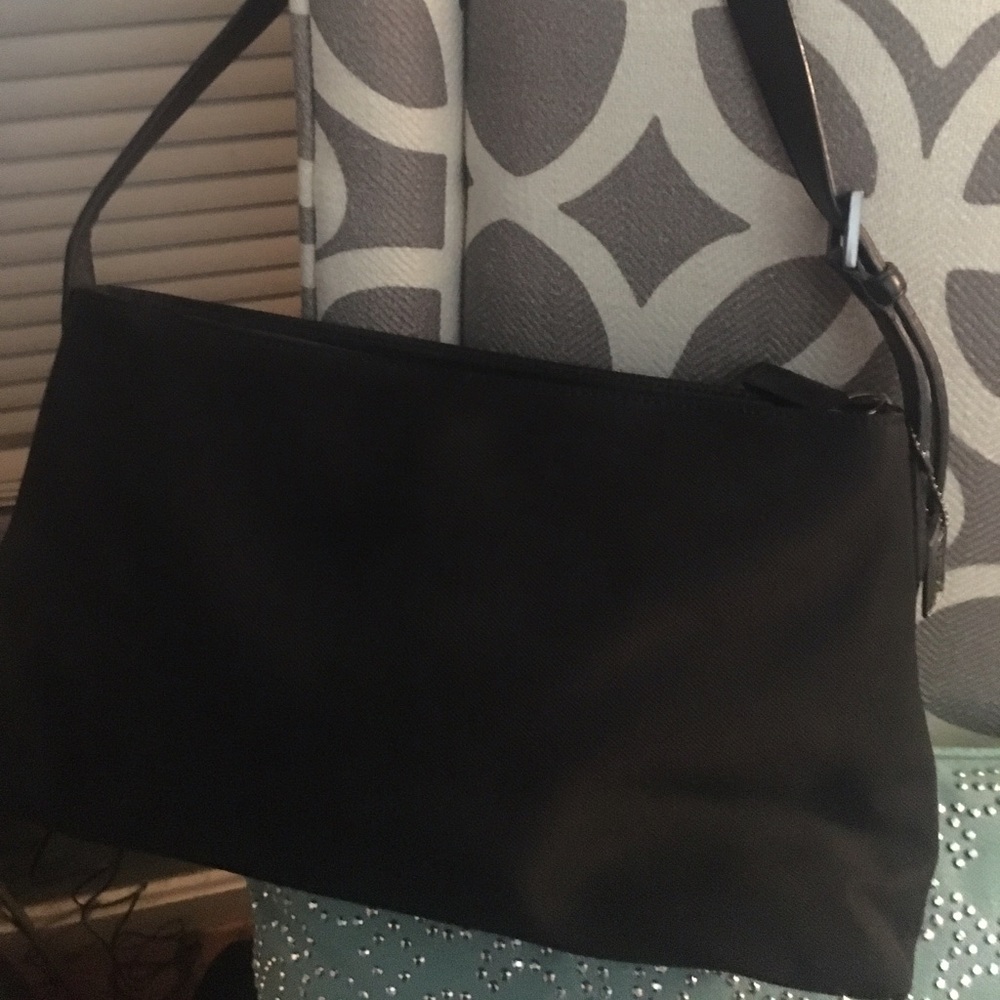 Coach microfiber shoulder bag