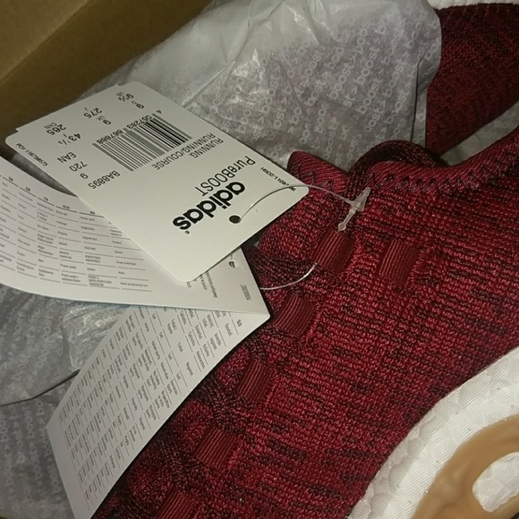 *SOLD* Adidas PureBOOST Trainers in Burgundy - Picture 7 of 8