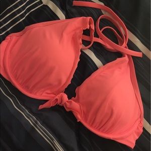 Bright pink bikini top