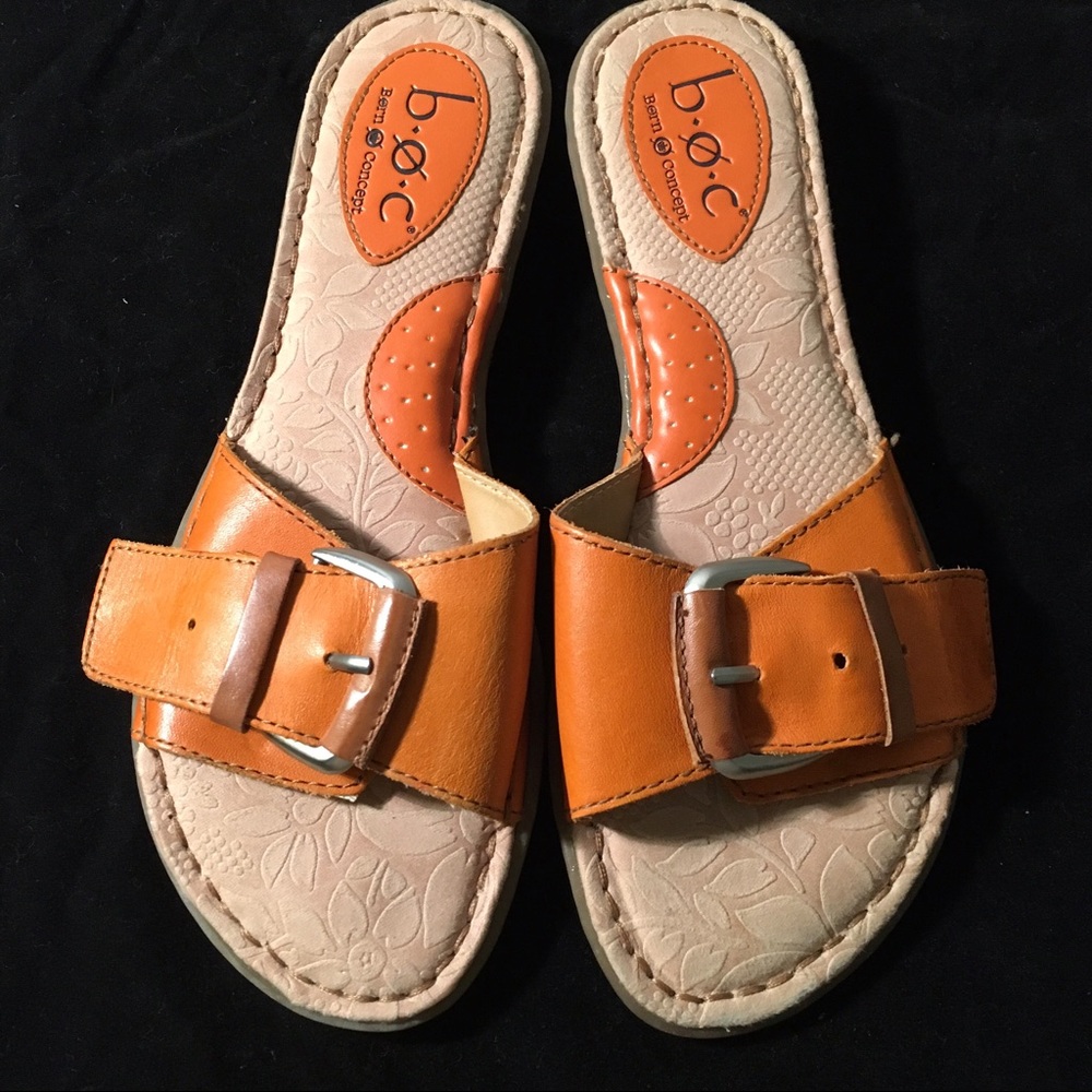 Born Brand slip on leather sandals