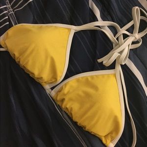 Yellow bikini top