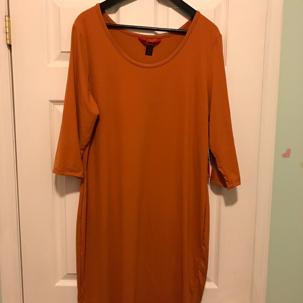 Sale! Sized Bodycon Orange Dress