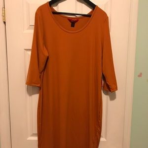 Sale! Sized Bodycon Orange Dress
