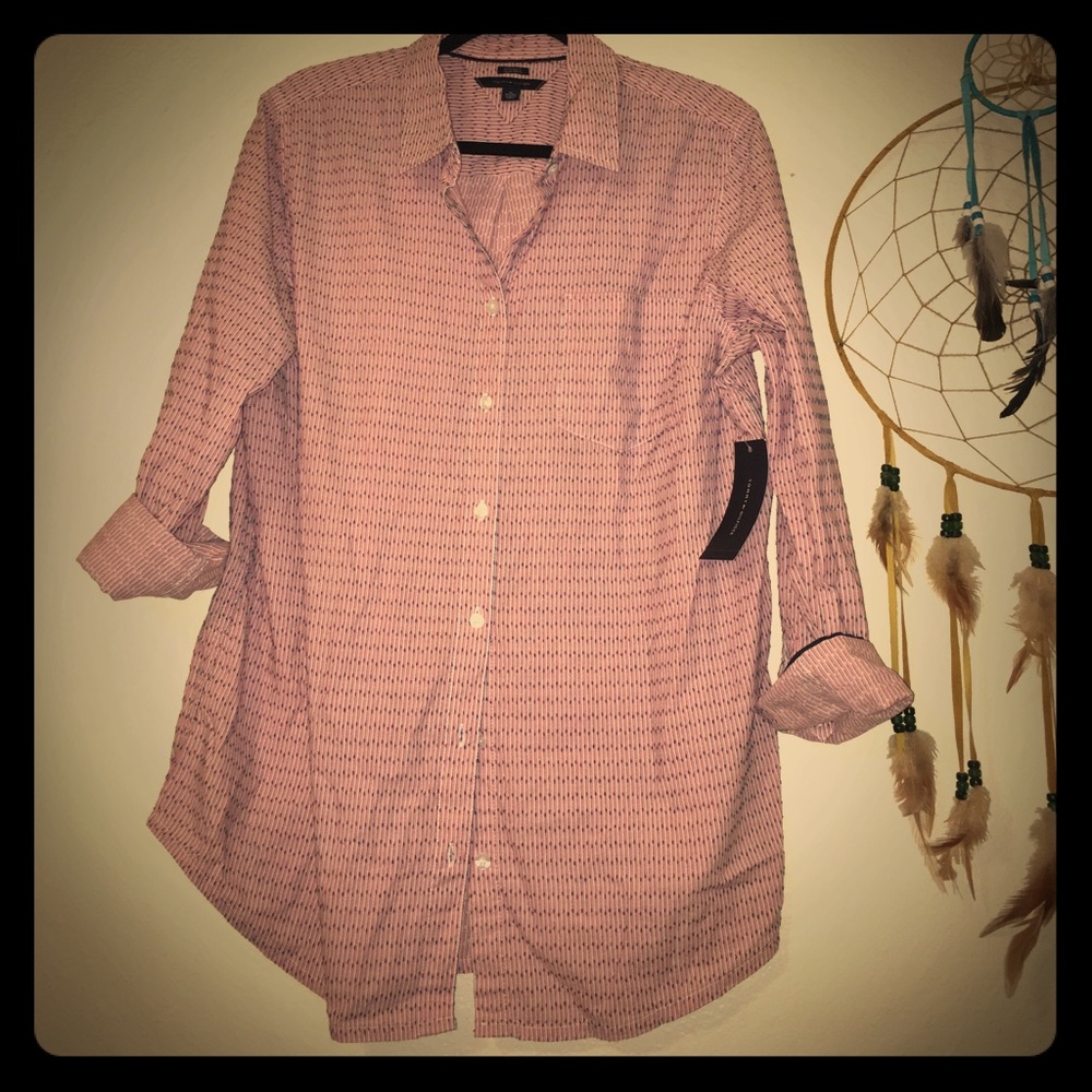 Tommy Hilfiger boyfriend fit button down shirt