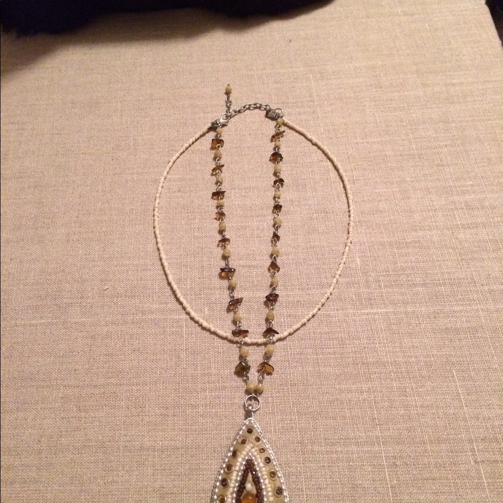 Beaded Two Strand Necklace