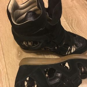 ISABEL MARANT BECKETT SNEAKERS WEDGES SIZE 39