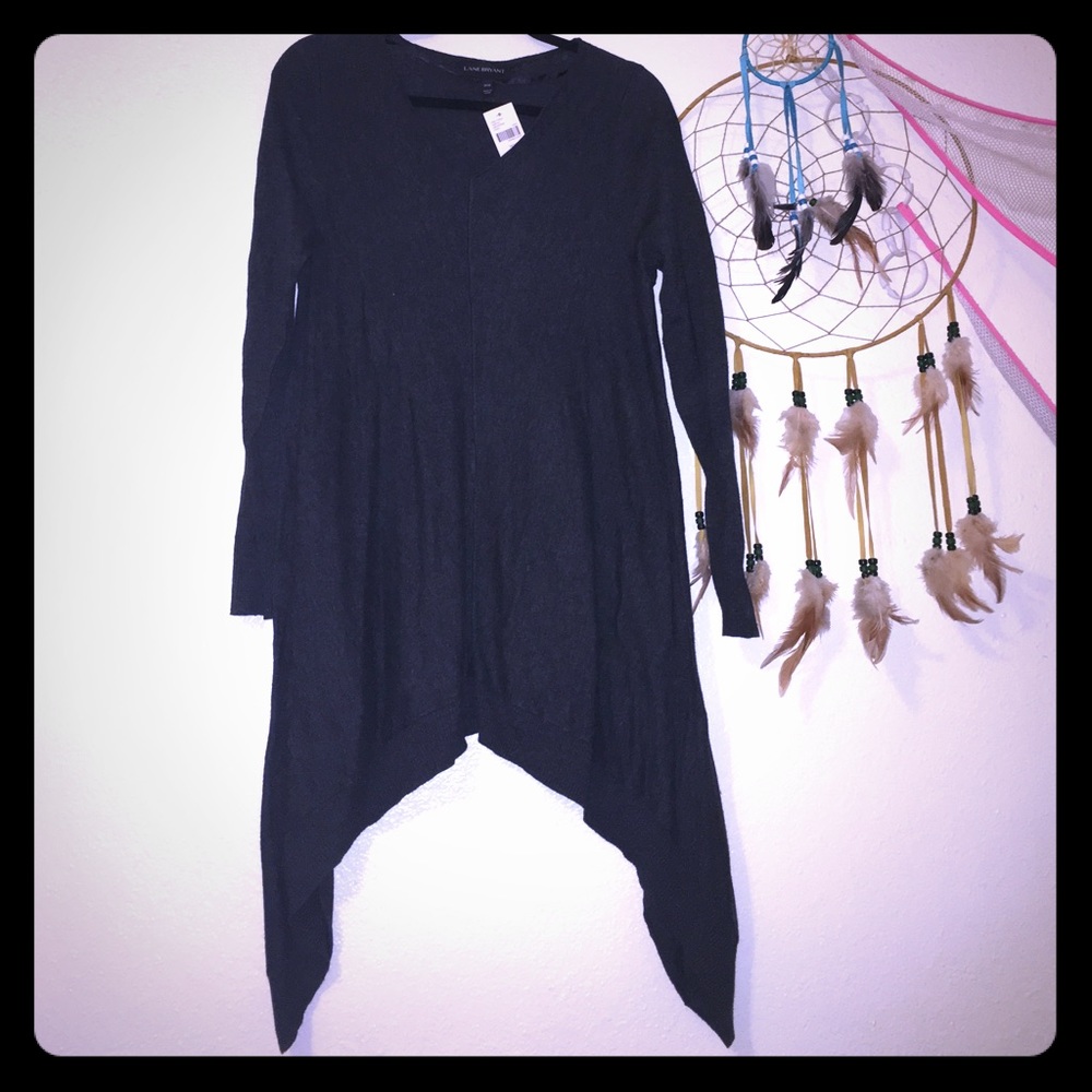 Lane Bryant shark bite hem sweater