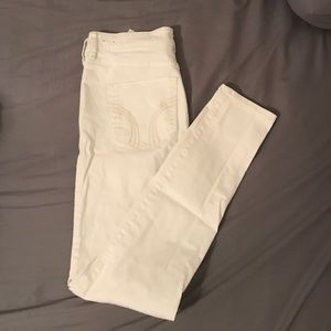 White hollister jeans pants