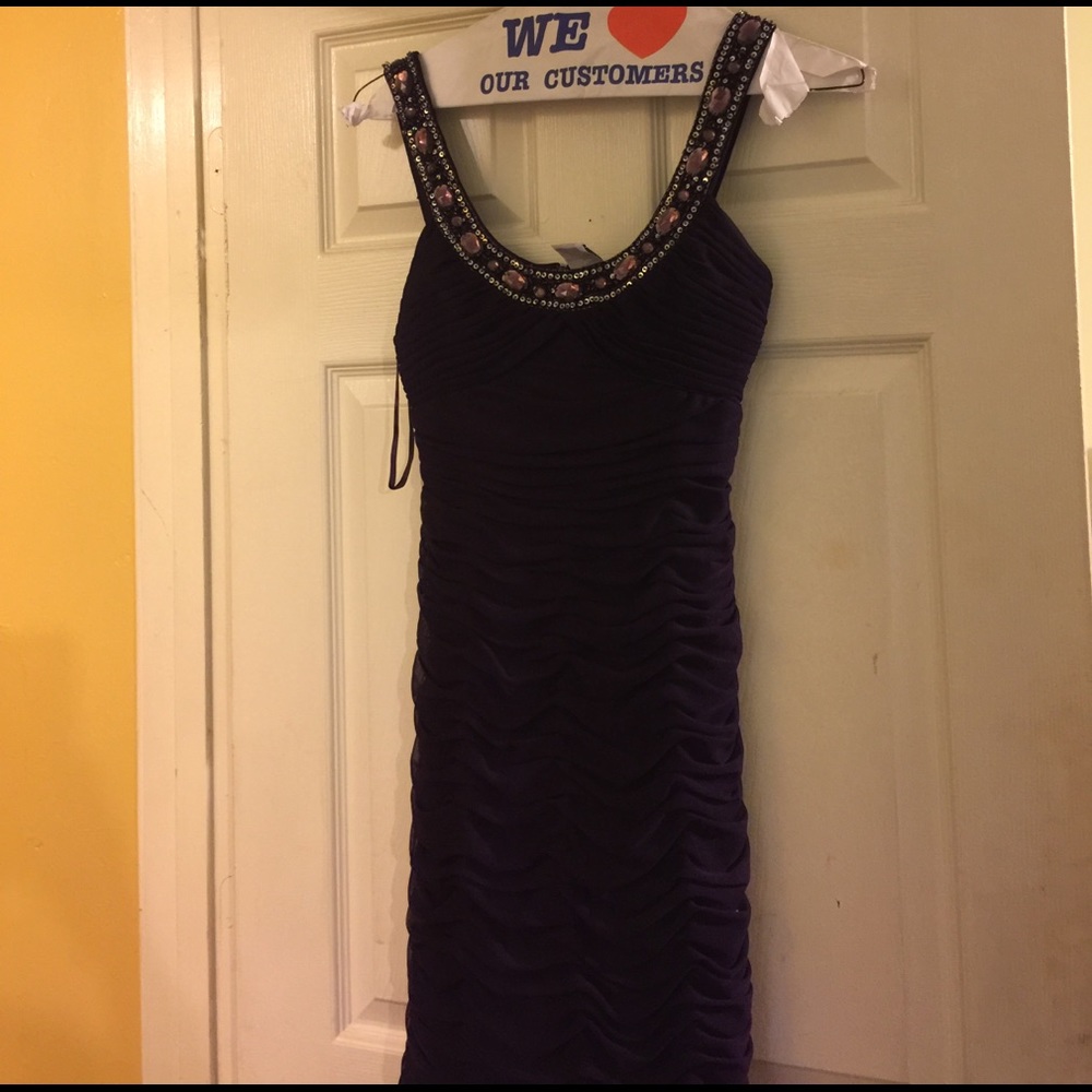 Beautiful deep purple women's cocktail dress