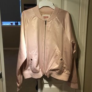 Champagne Pink Bomber Jacket