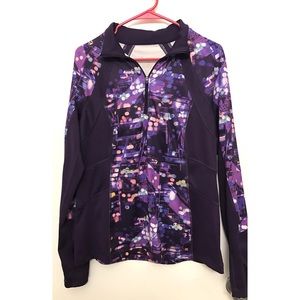 Tek Gear Purple Quarter Zip Active Top