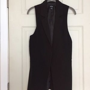 Long black vest