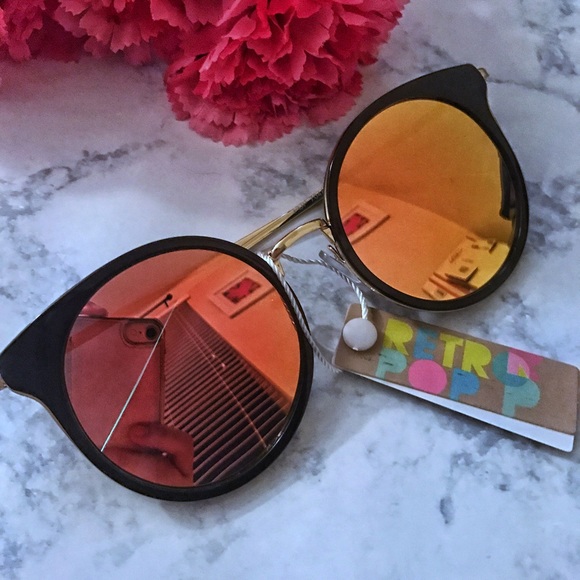 B1G1! Round Cat Eye Reflective Sunglasses - Picture 7 of 8