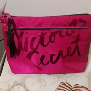 Victoria's Secret Satin Double Zip Cosmetic bag