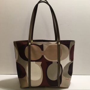 Coach Monogrammed Tote