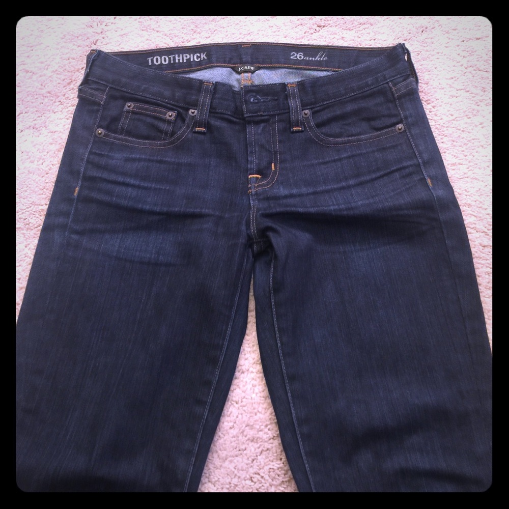 Jcrew toothpick jeans size 26