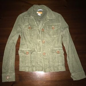 Corduroy Green Tulle Jacket Corduroy Green Tulle Jacket