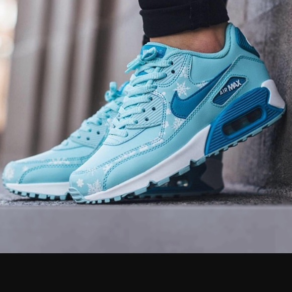 Nike Air Max women's blue white Elsa sneakers - Picture 2 of 8