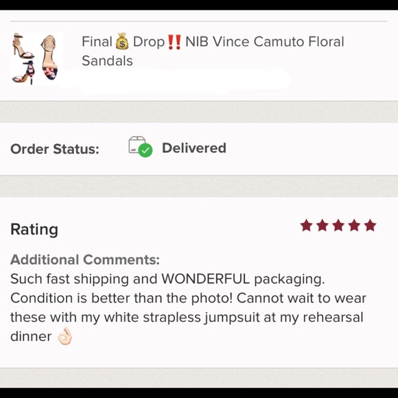 HP!🎉5🌟Rated!! Vince Camuto Floral Sandals - Picture 8 of 8