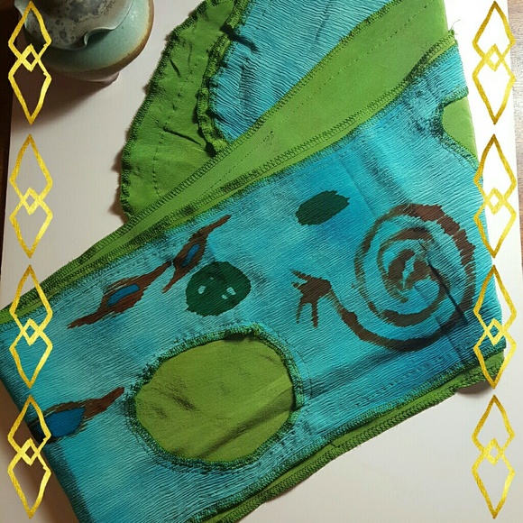 Silk Artisan Accessory Scarf - Picture 1 of 3