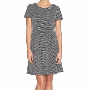 CeCe by Cynthia Steffe fit and flare bow detail
