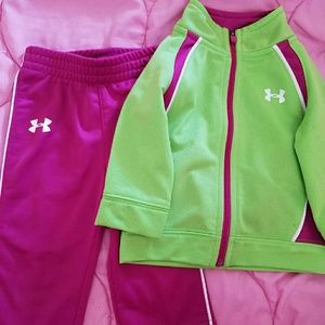 Baby girl under armour track suit