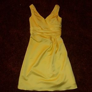 David's Bridal sunbeam yellow size 4 dress