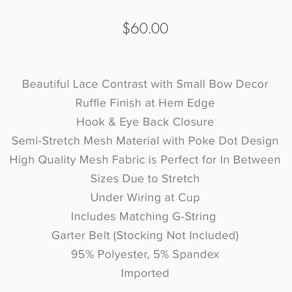 Lace Teddy Lingerie Set l Plus Too - Picture 4 of 5