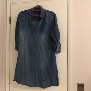 Denim shirt dress