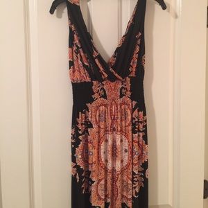Medallion Print Maxi Dress