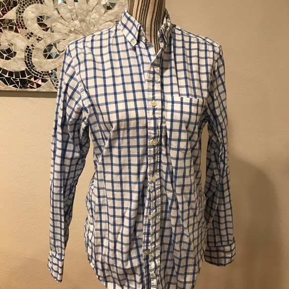 Blue and white checkered shirt - Picture 1 of 4