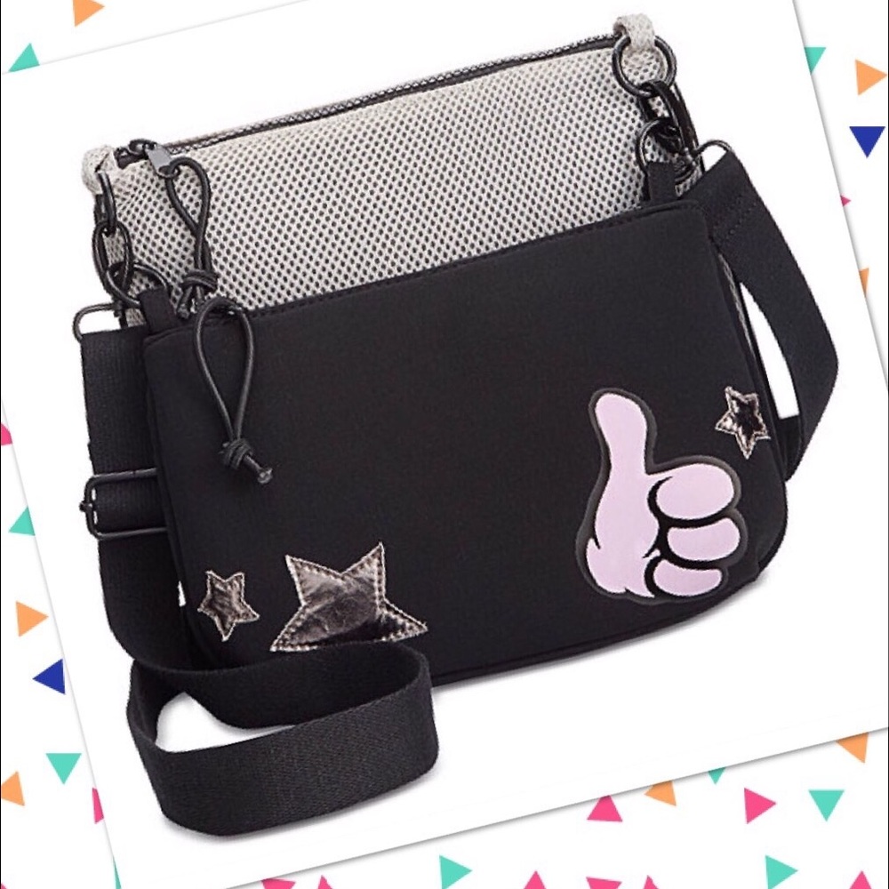 Black/gray crossbody