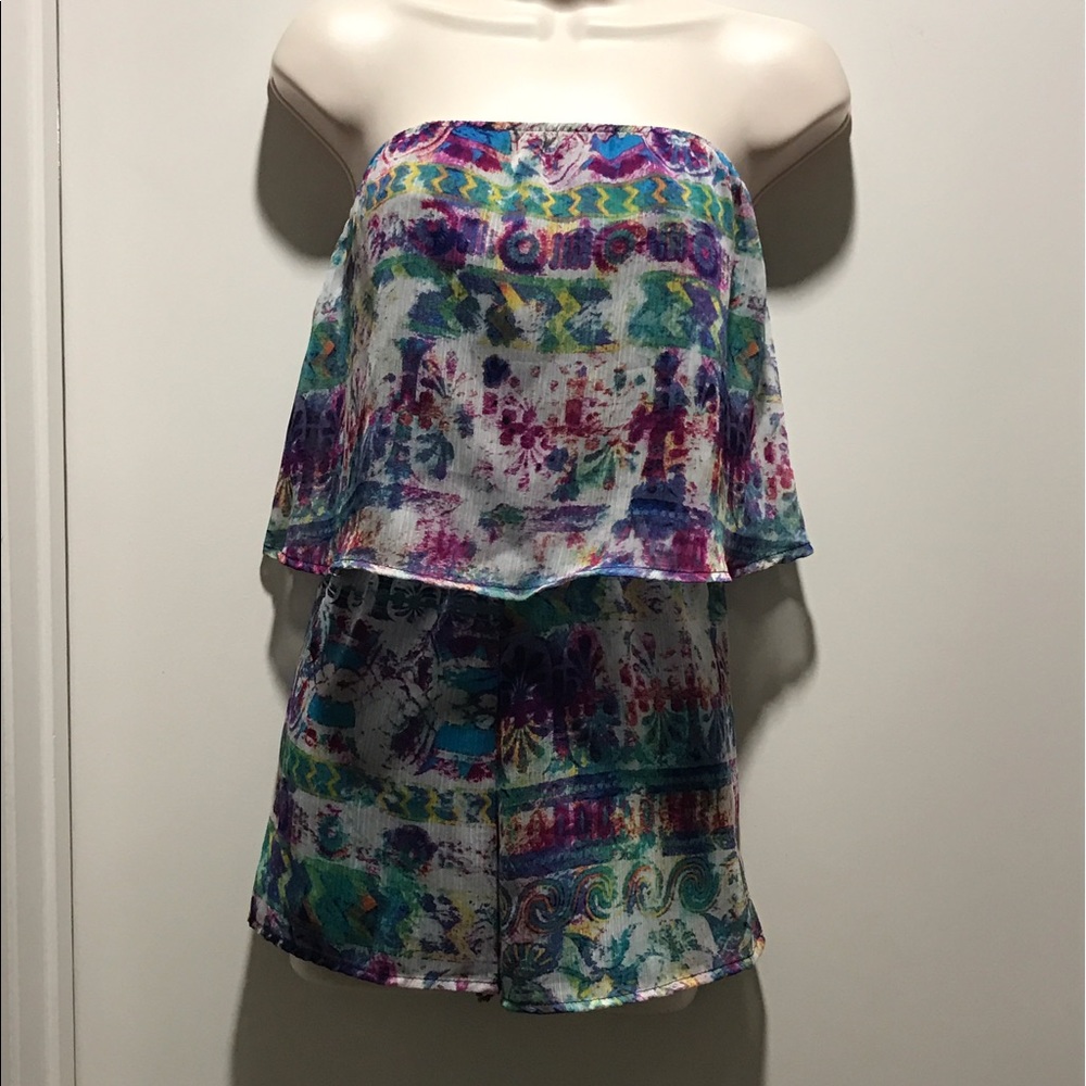 NWT Strapless Romper