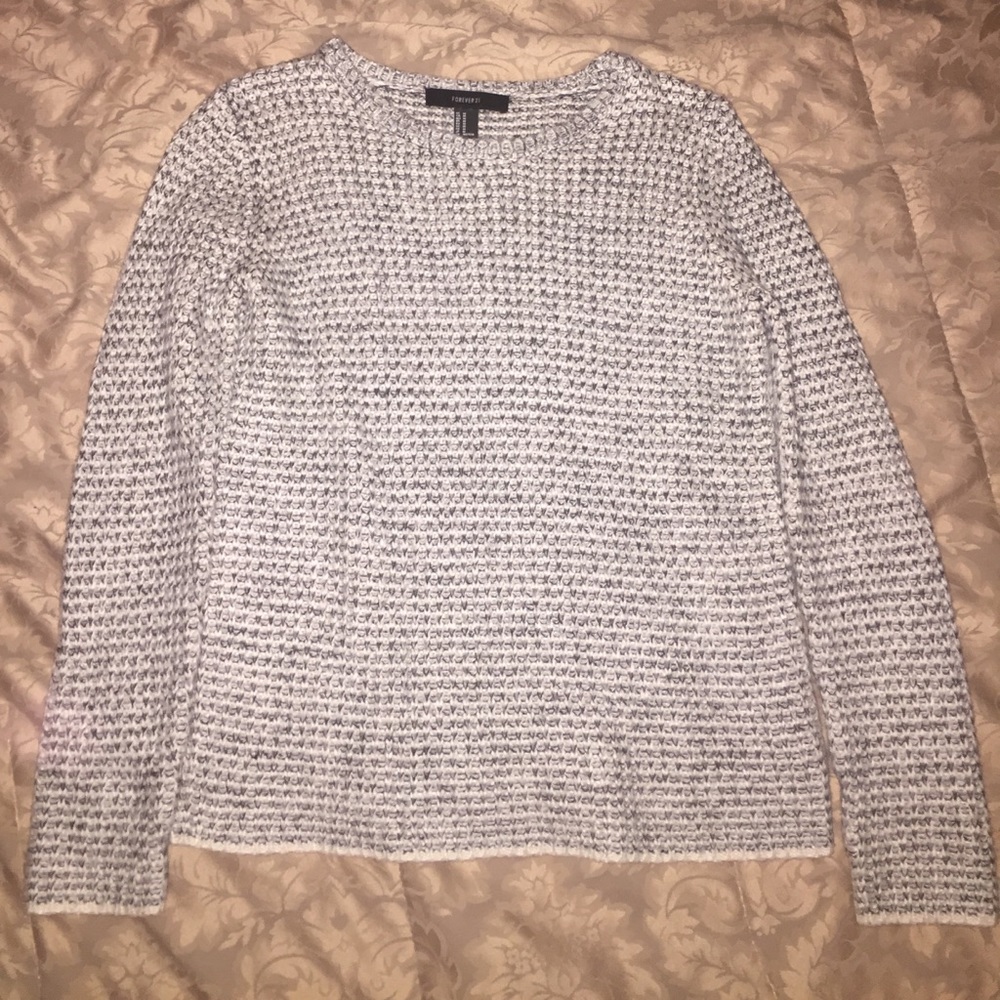 Cross-Knit Soft Sweater