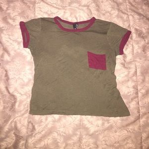 Maroon and Olive T-Shirt