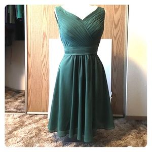 Azazie green dress