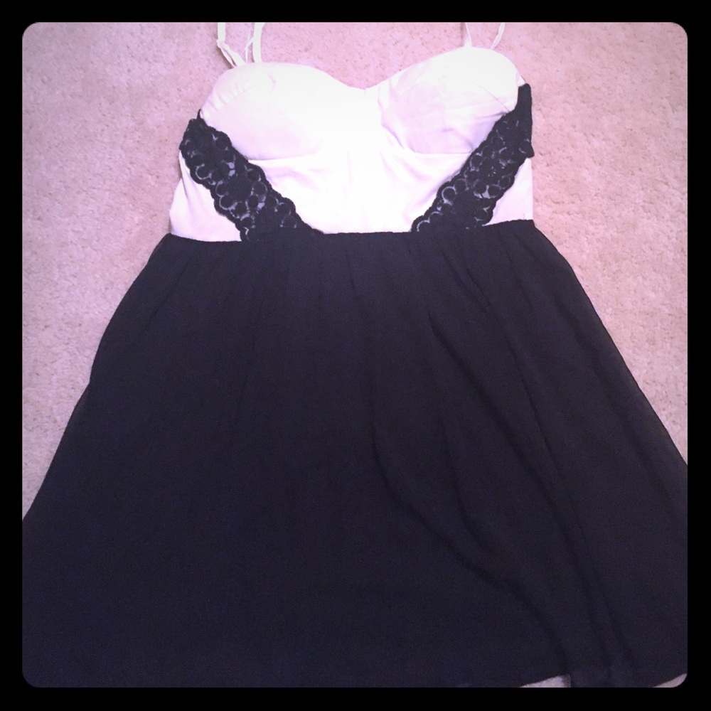 Black and white dress