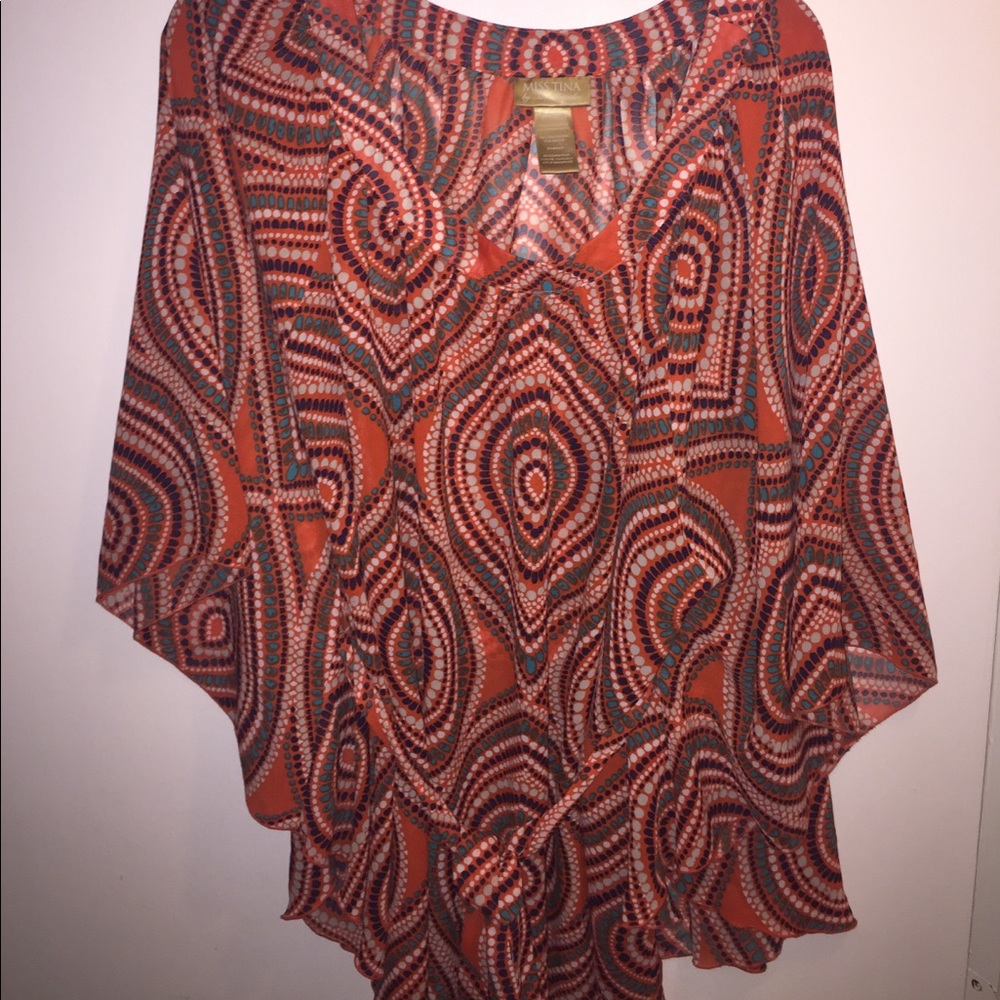 Patterned Butterfly Top