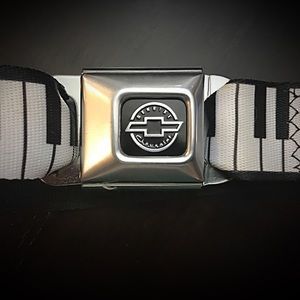 Hot topic adjustable piano seat-belt belt.