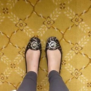 Authentic MK cheetah print flats